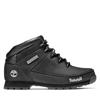 Timberland Férfi Euro Sprint Mid Cut Hiker Túrabakancs Fekete